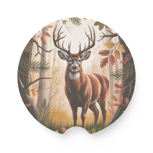 Deer Soapstone Car Coaster