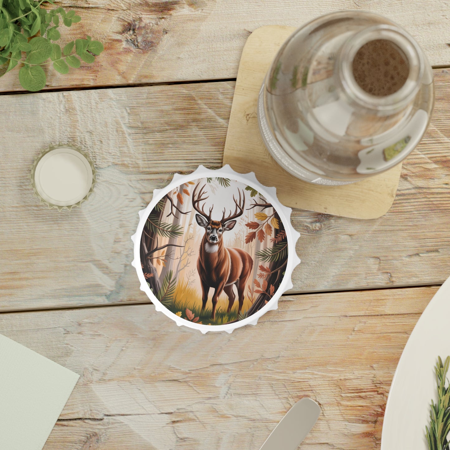Deer Bottle Opener Coaster