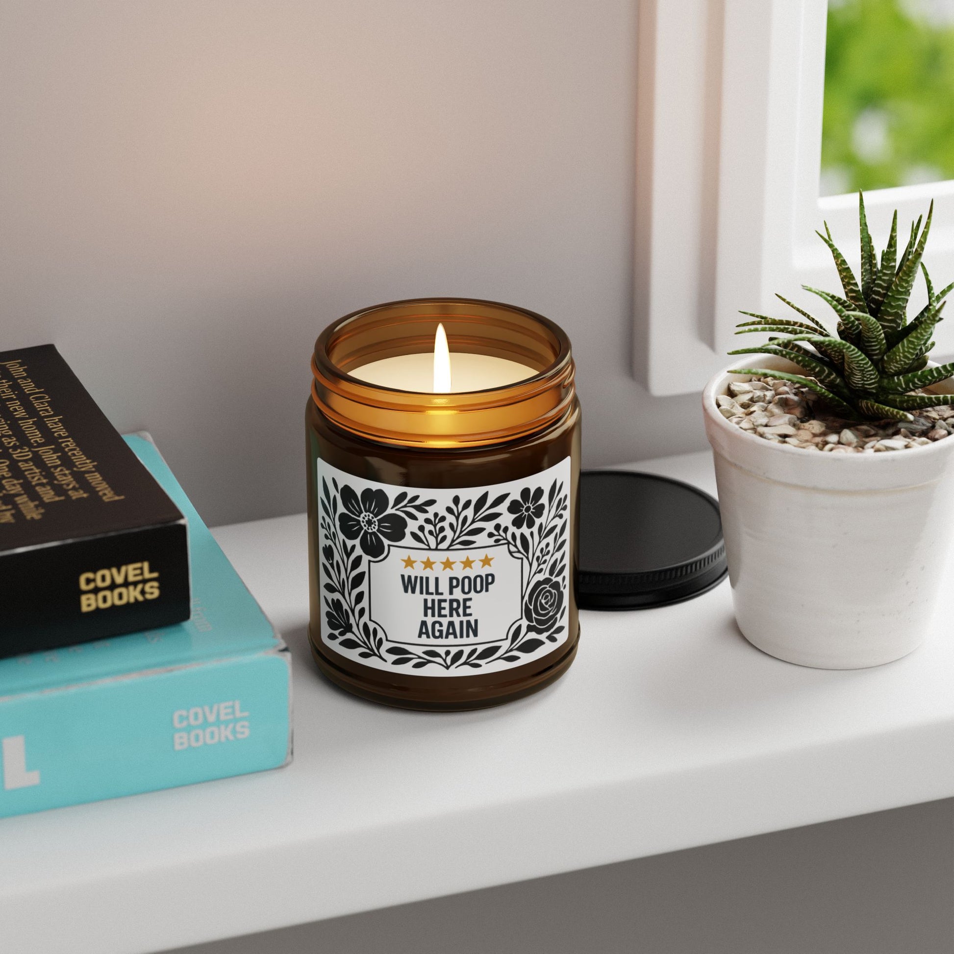 Will Poop Here Again Candle - MollitaMade