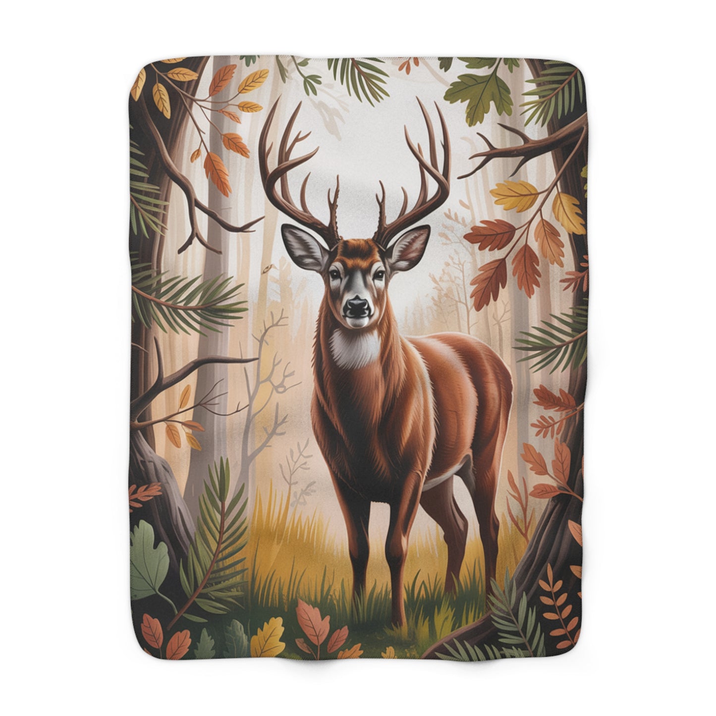 Deer Sherpa Blanket