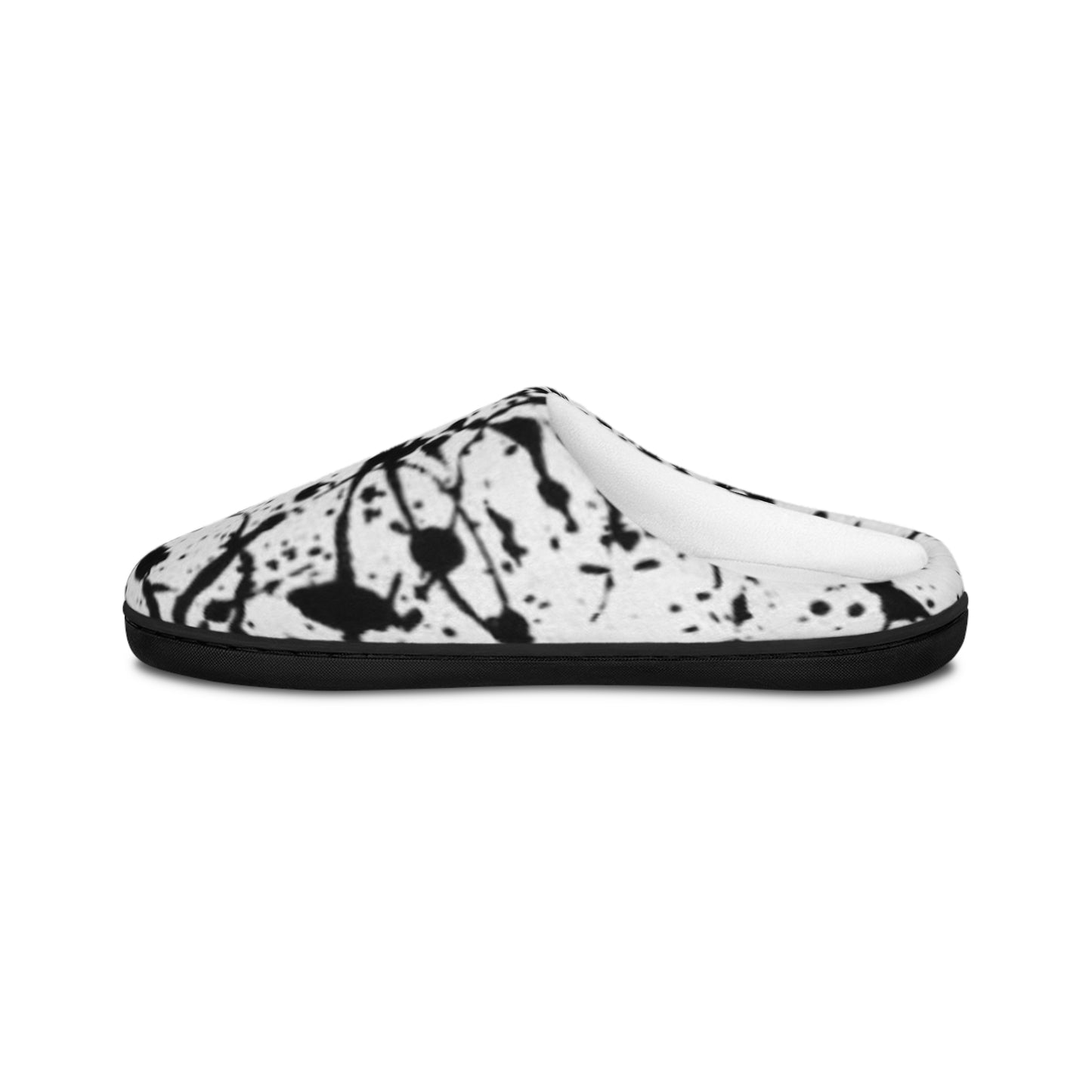 White Splat Men's Indoor Slippers