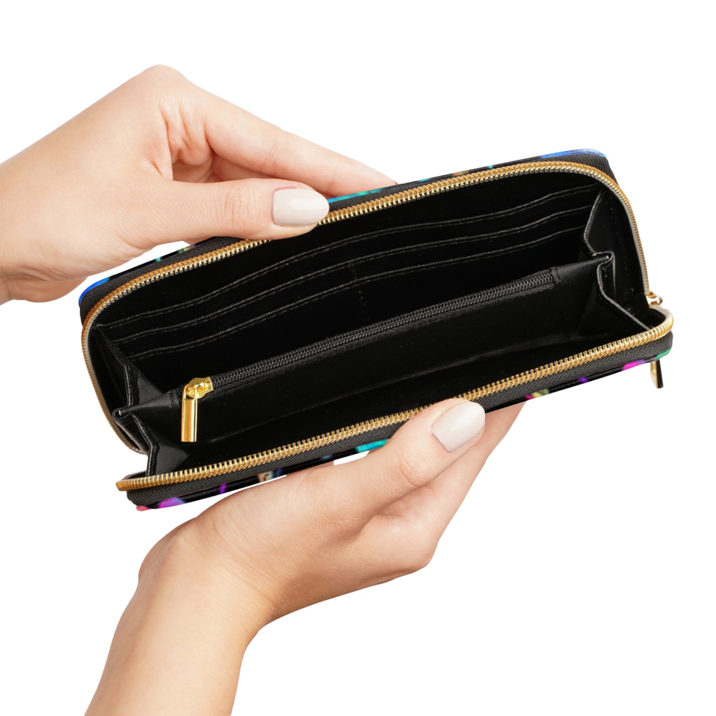 Cosmo Flower Zipper Wallet