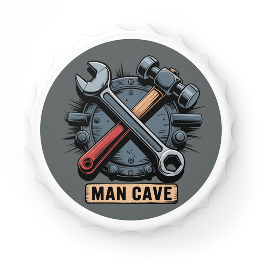 Man Cave Bottle Opener Coaster