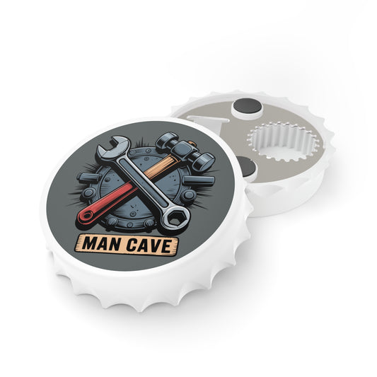 Man Cave Bottle Opener Coaster