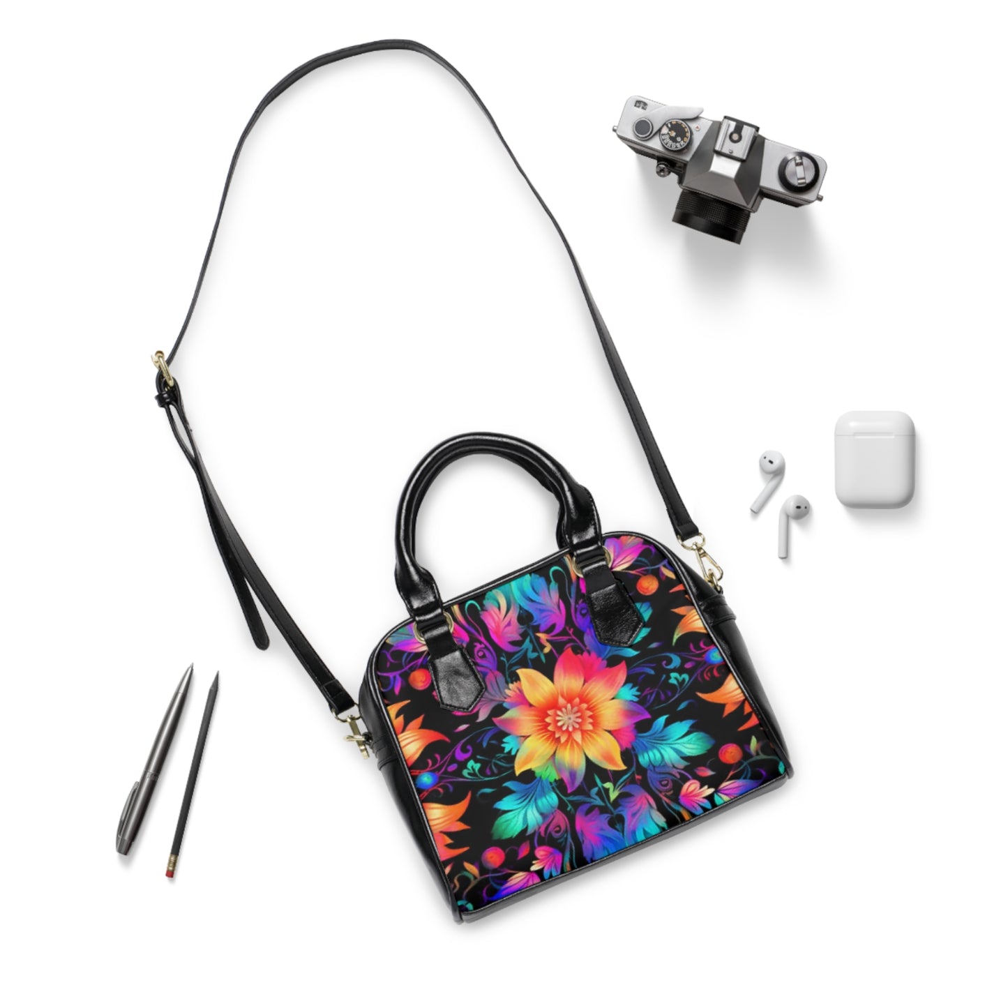 Cosmo Flower Shoulder Handbag