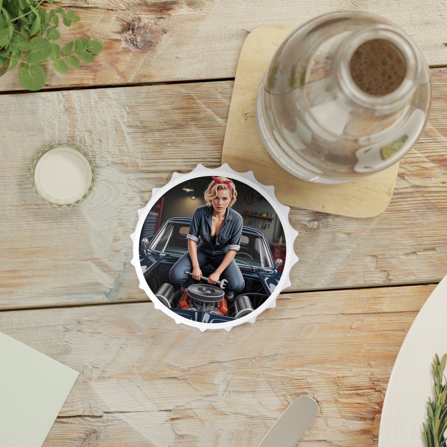 Garage Bottle Opener Coaster