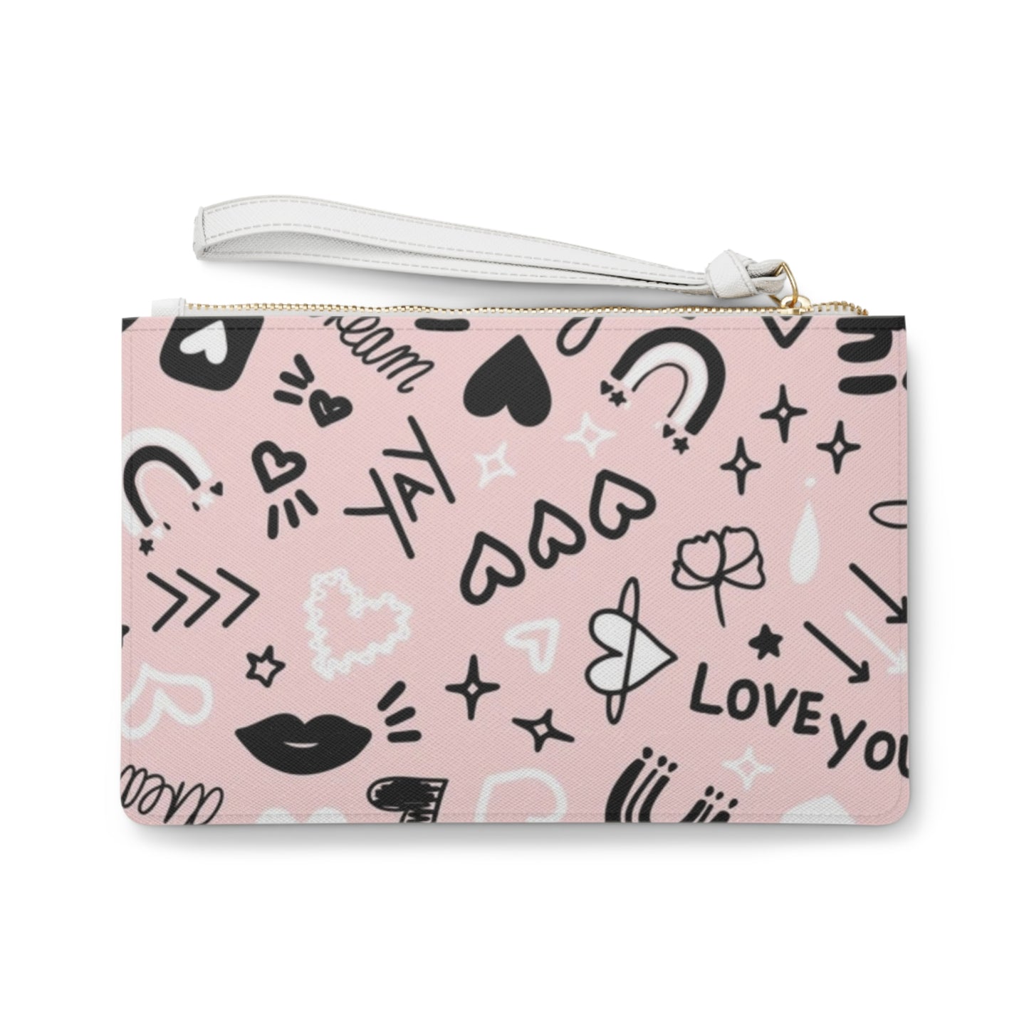 Pink Love Clutch Bag