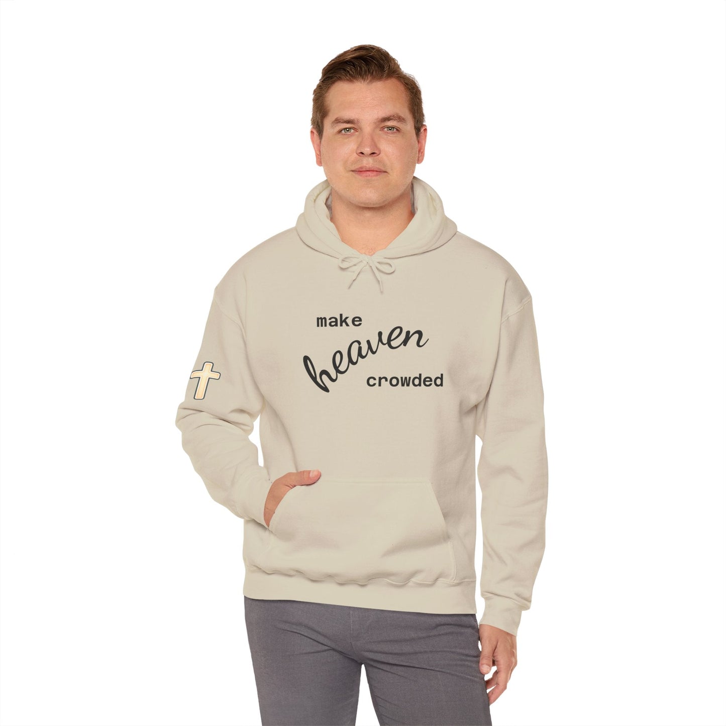 Make Heaven Crowded Hoodie Printify