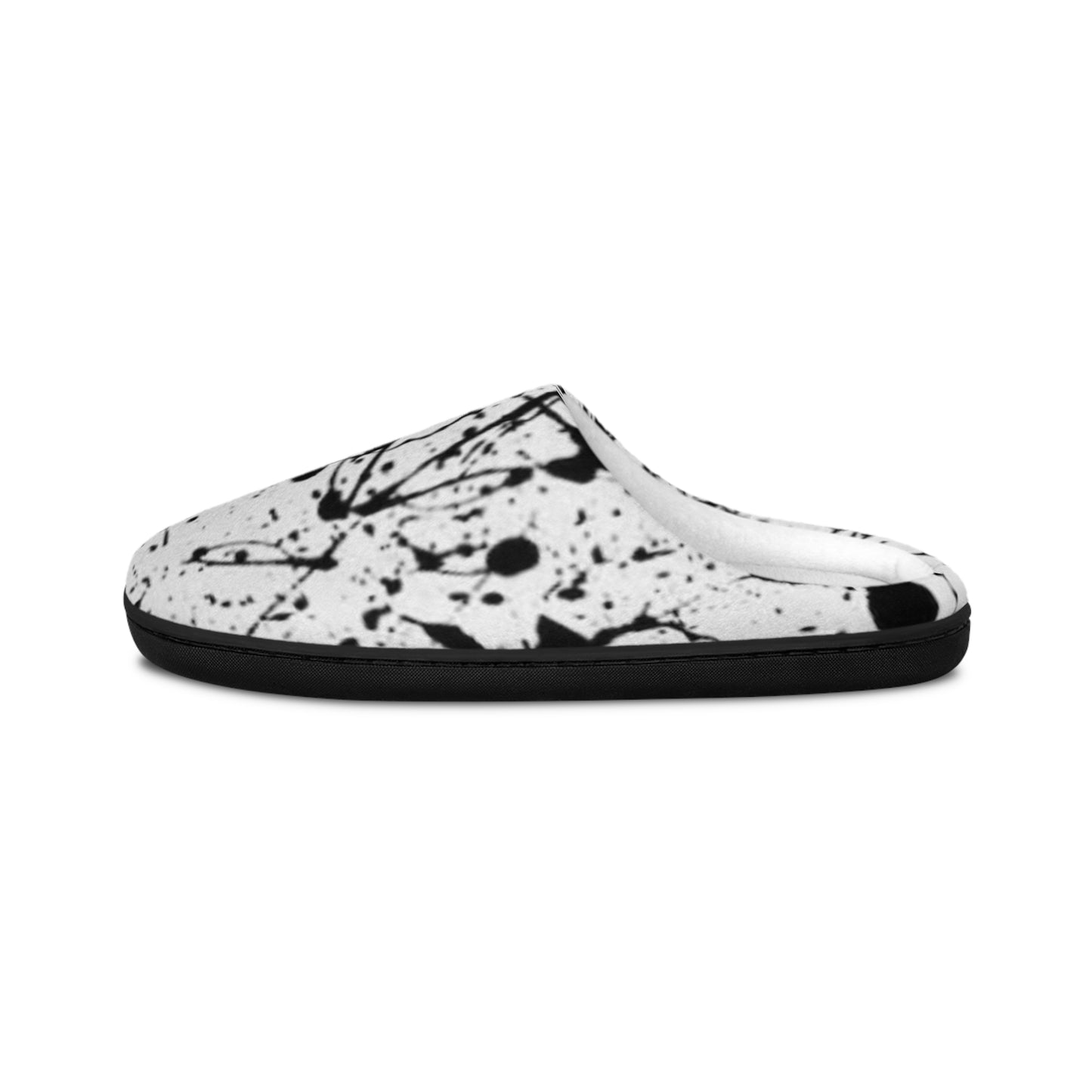 White Splat Men's Indoor Slippers