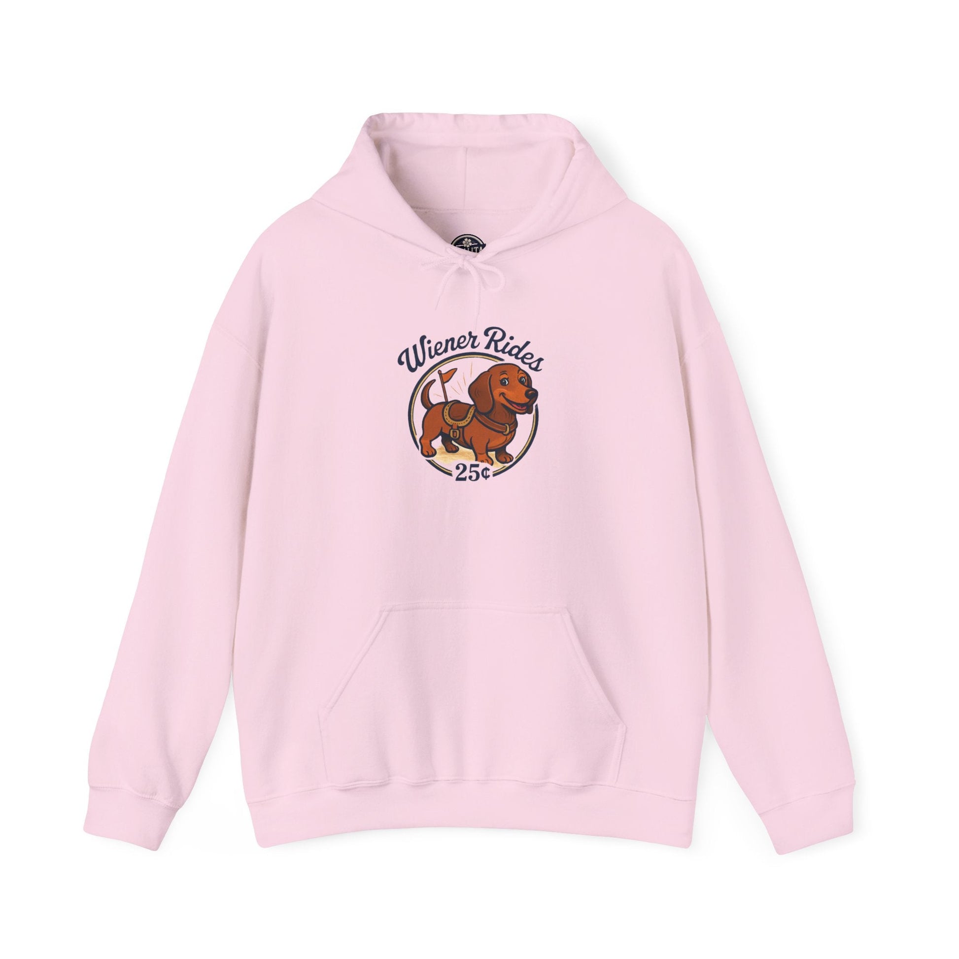 Wiener Rides Hoodie - MollitaMade 2XL / Light Pink 44.99