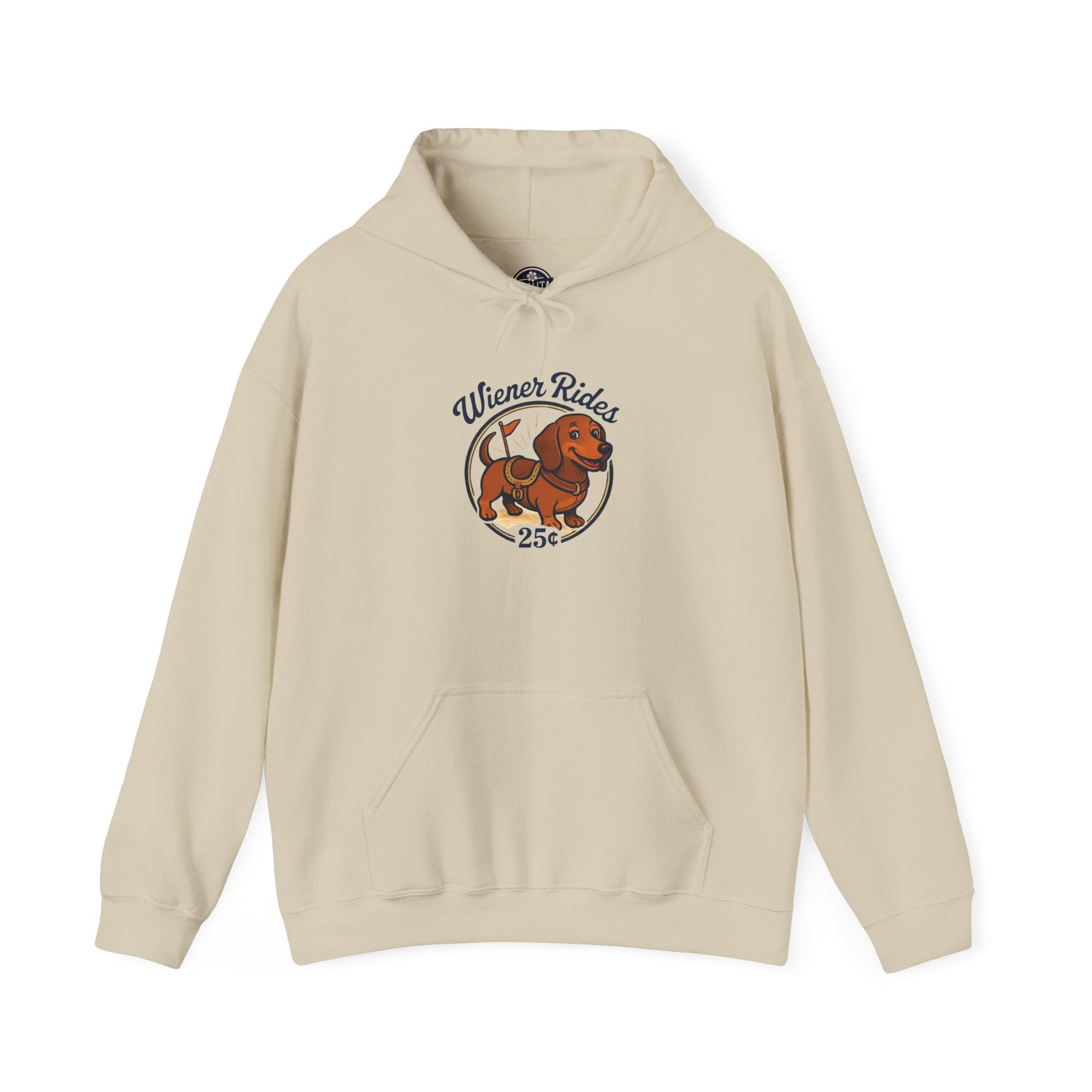 Wiener Rides Hoodie - MollitaMade 3XL / Sand 49.99
