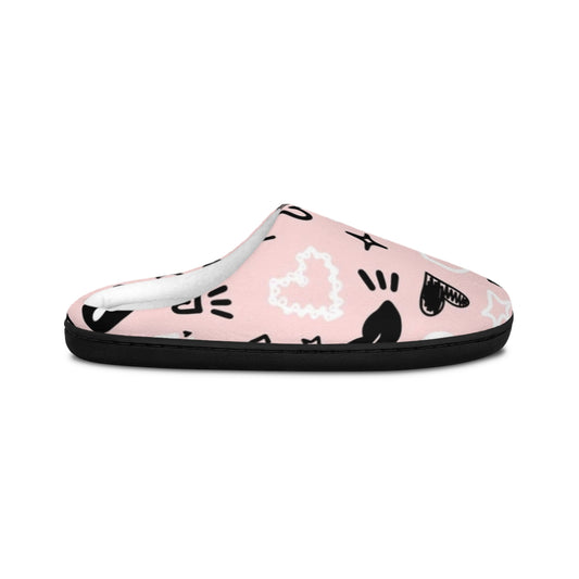 Pink Love Women's Indoor Slippers