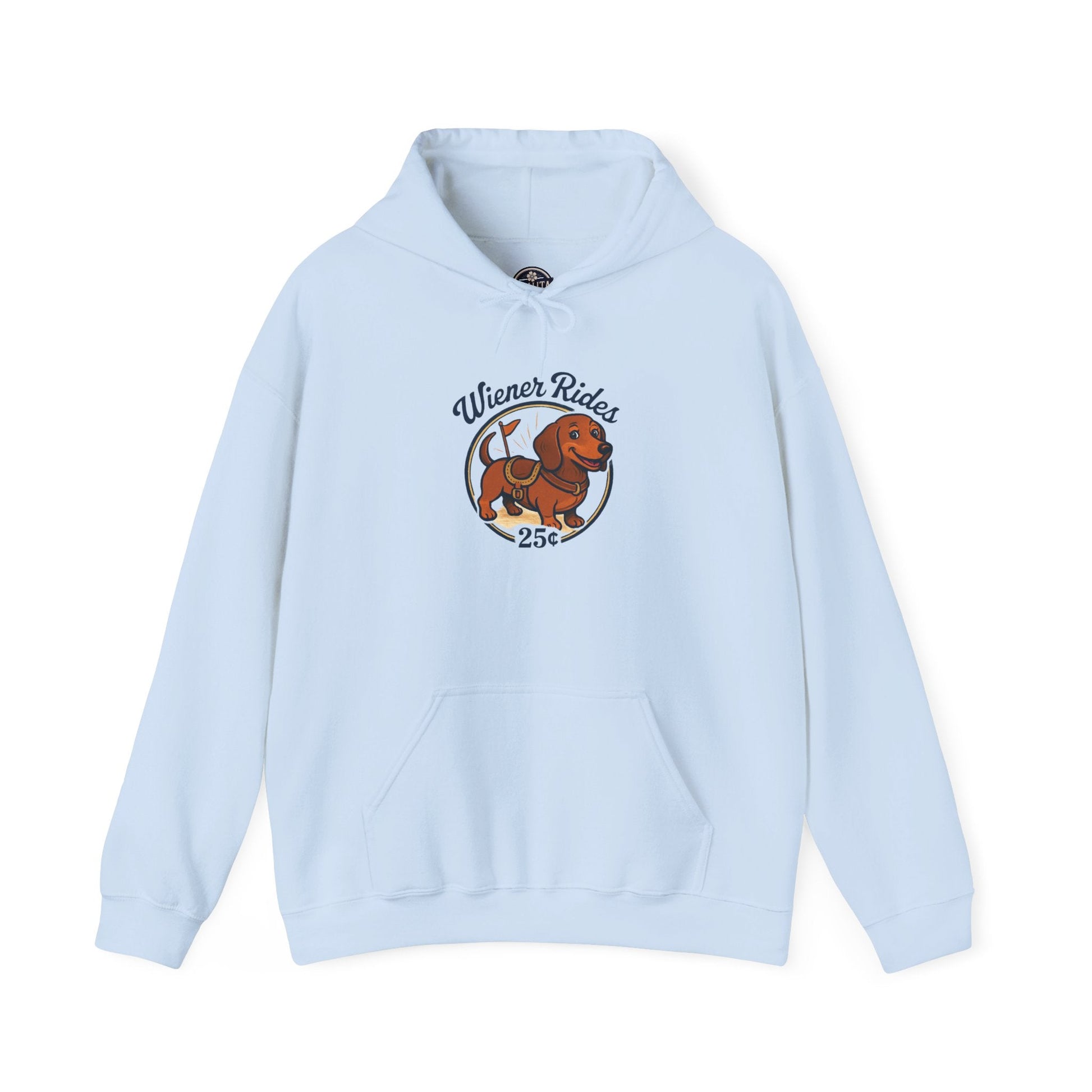 Wiener Rides Hoodie - MollitaMade 2XL / Light Blue 44.99