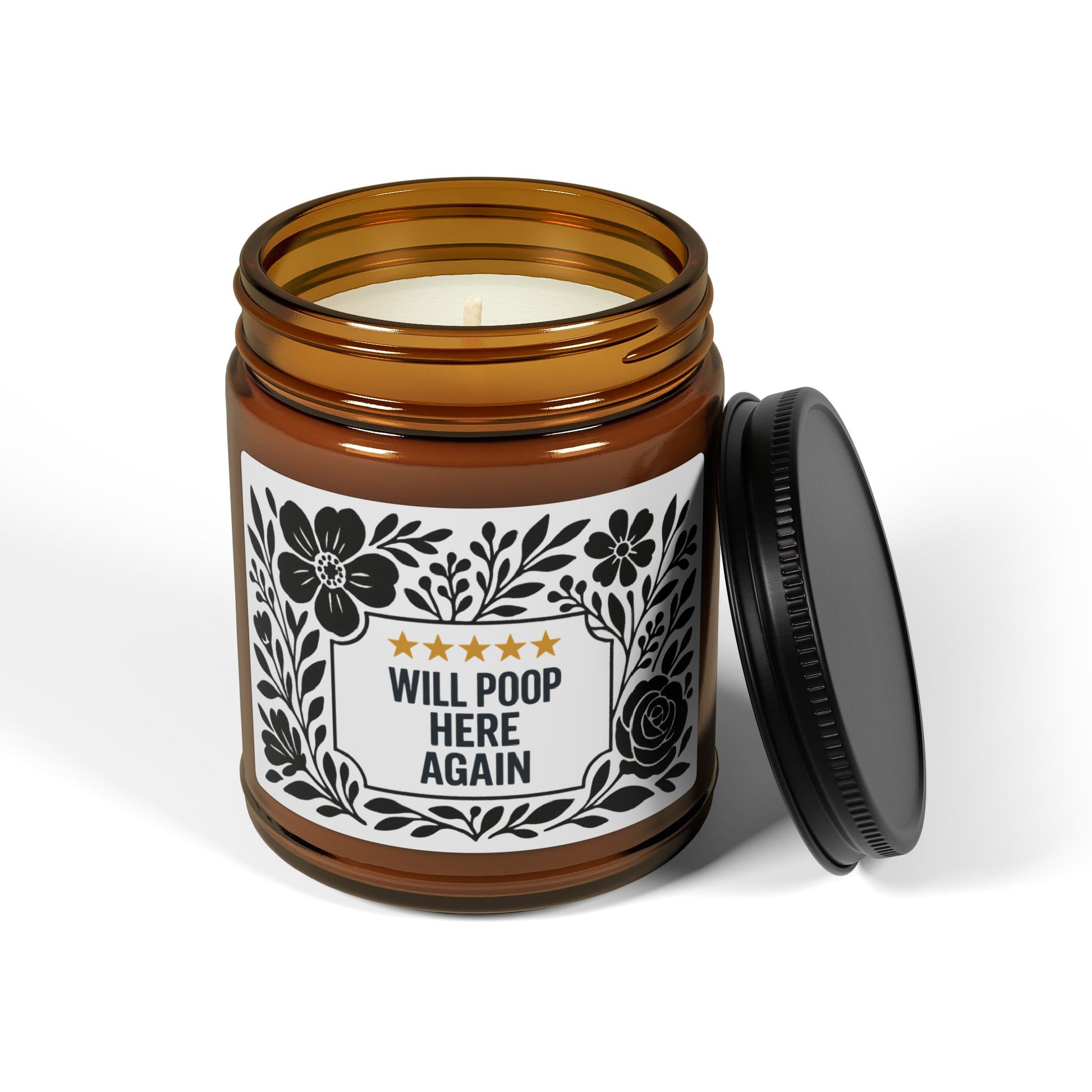 Will Poop Here Again Candle - MollitaMade