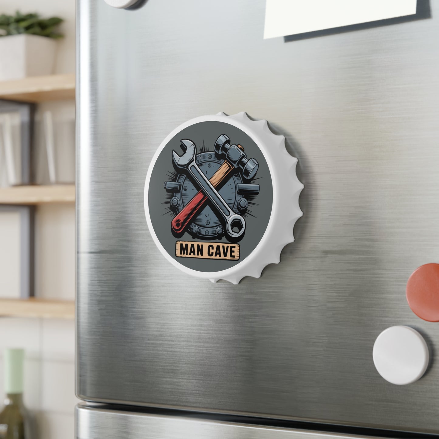 Man Cave Bottle Opener Coaster