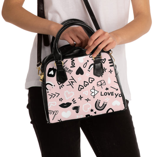 Pink Love Shoulder Handbag