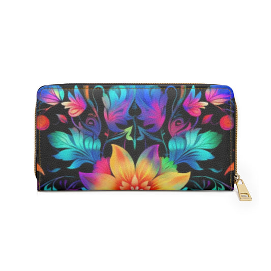 Cosmo Flower Zipper Wallet
