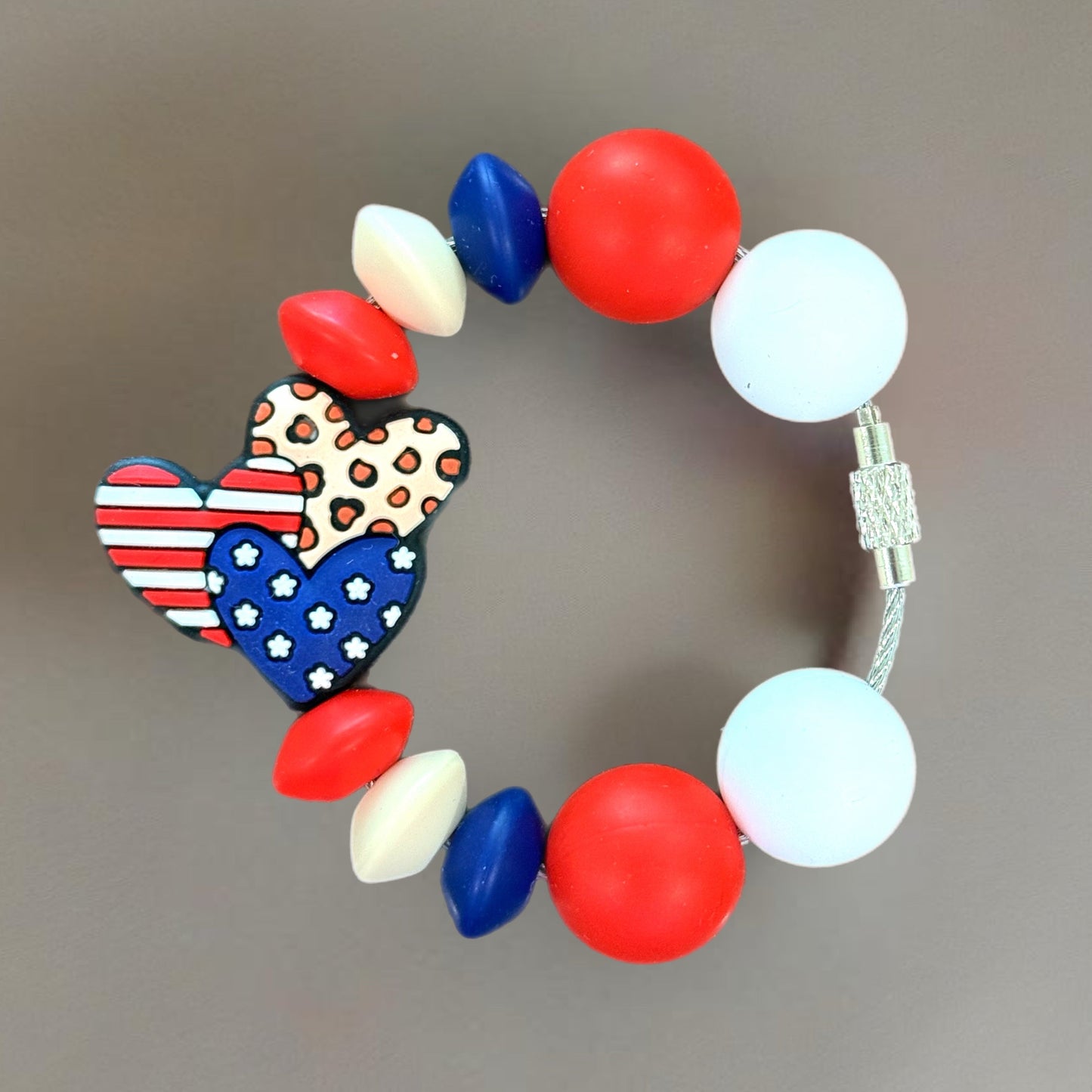 Patriotic Prowl Handle Bracelet - Tumbler Handle Charm