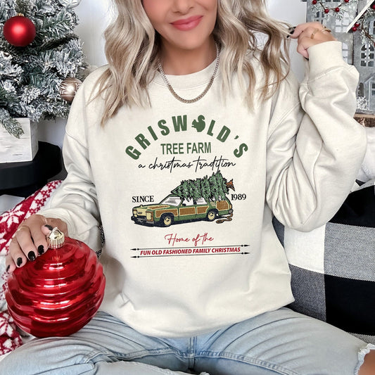 Griswold's Tree Farm Squirrel Christmas Sweatshirt