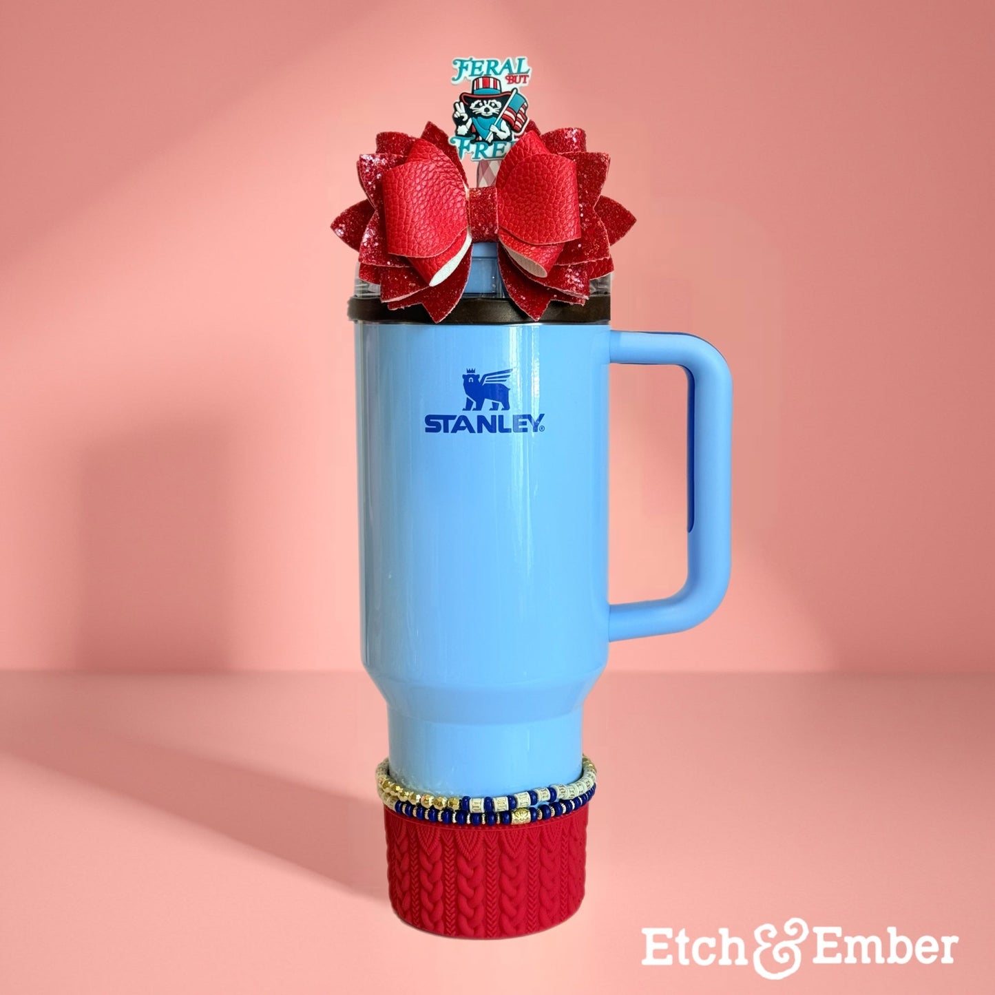 Feral But Free Straw Topper