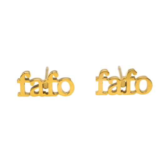 FAFO Acronym Earring Set