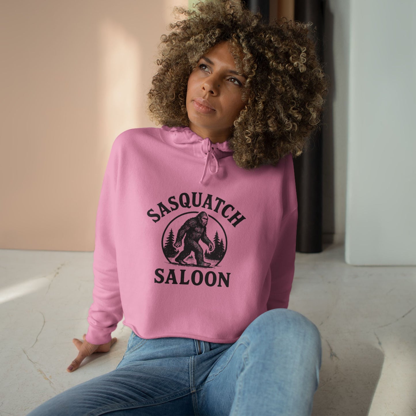 Sasquatch Saloon Crop Hoodie