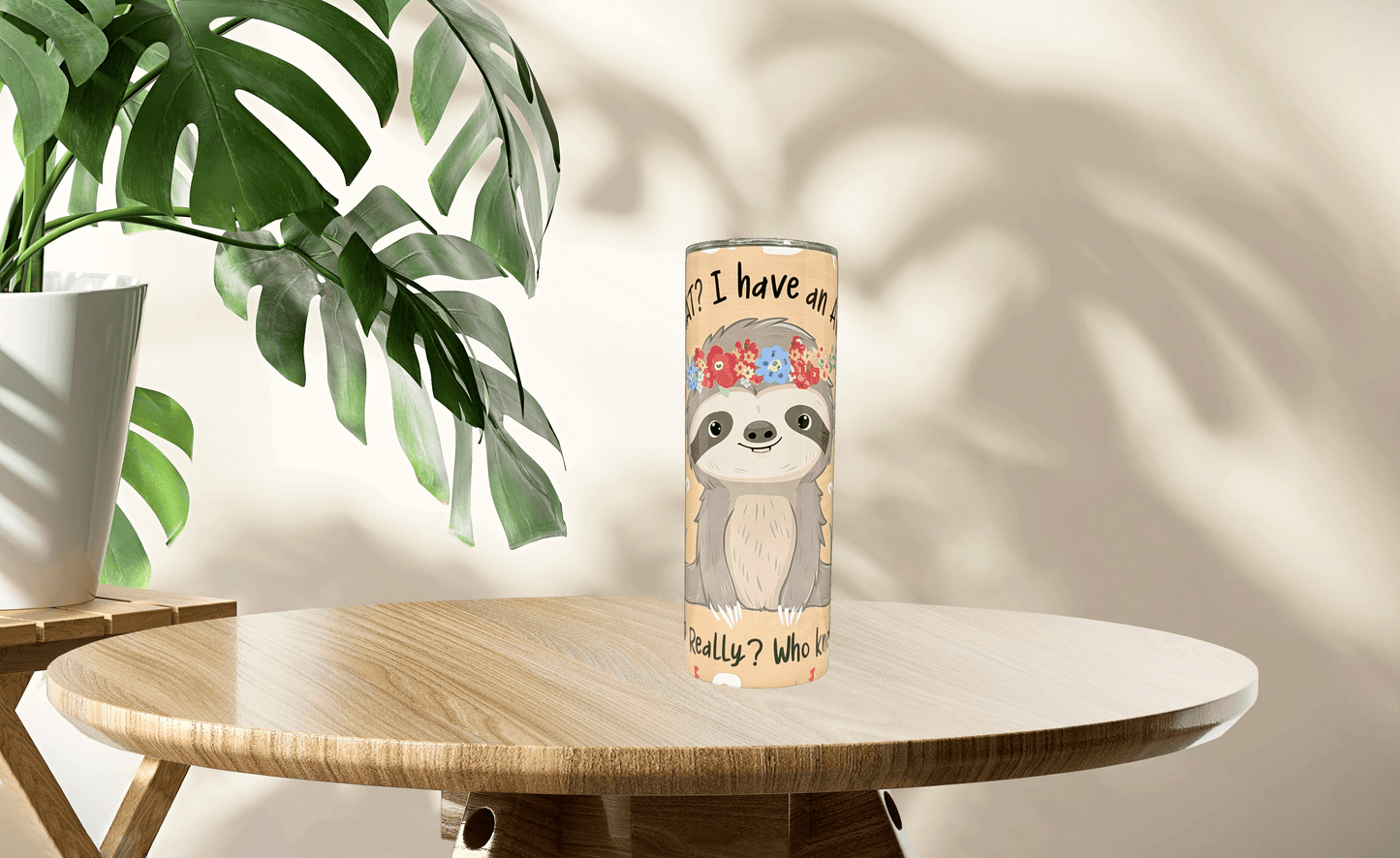 Sloth with Attitude Tumbler