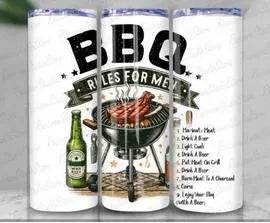 BBQ Rules For Men Tumbler