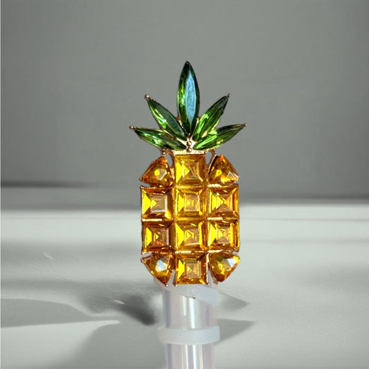 Pineapple Deluxe Straw Topper