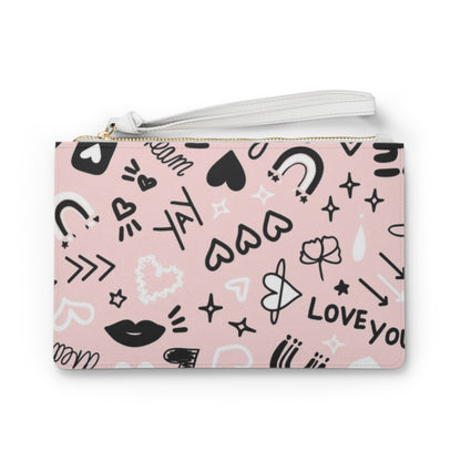 Pink Love Clutch Bag