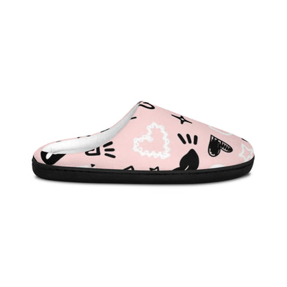 Pink Love Women's Indoor Slippers