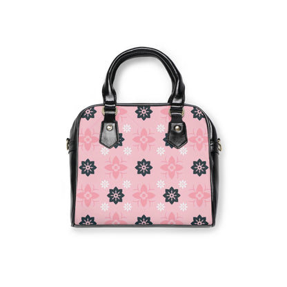 Pink Floral Shoulder Handbag