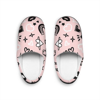 Pink Love Women's Indoor Slippers