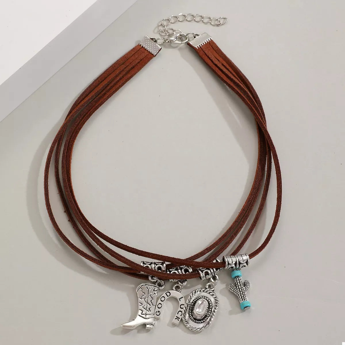 Western Style Four-Layered Charm Necklace