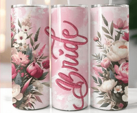 Bride Floral Tumbler