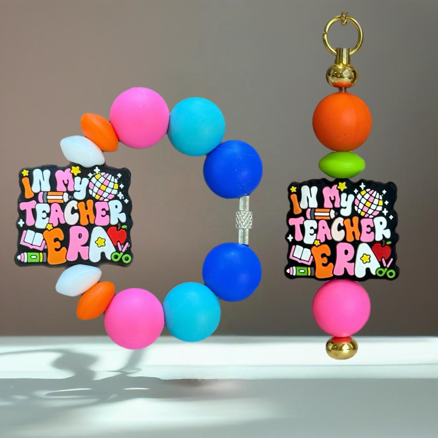 In My Teacher Era Handle Bracelet - Tumbler Handle Charm