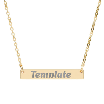 Personalized Bar Necklace - MollitaMade