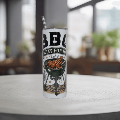 BBQ Rules For Men Tumbler