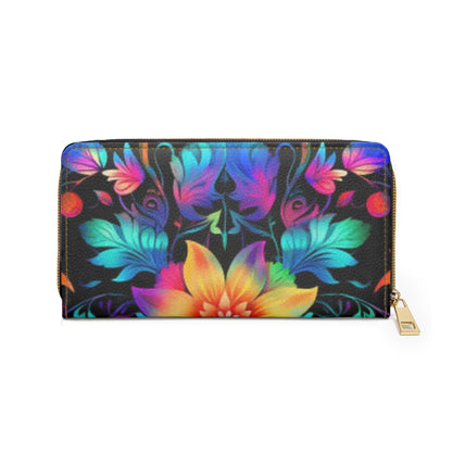 Cosmo Flower Zipper Wallet