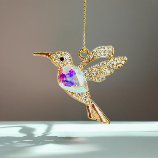 Bling Hummingbird Charm - Tumbler Handle Charm
