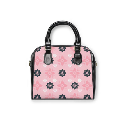 Pink Floral Shoulder Handbag