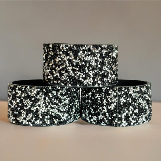 Black & Silver Druzy BLING Tumbler Boot