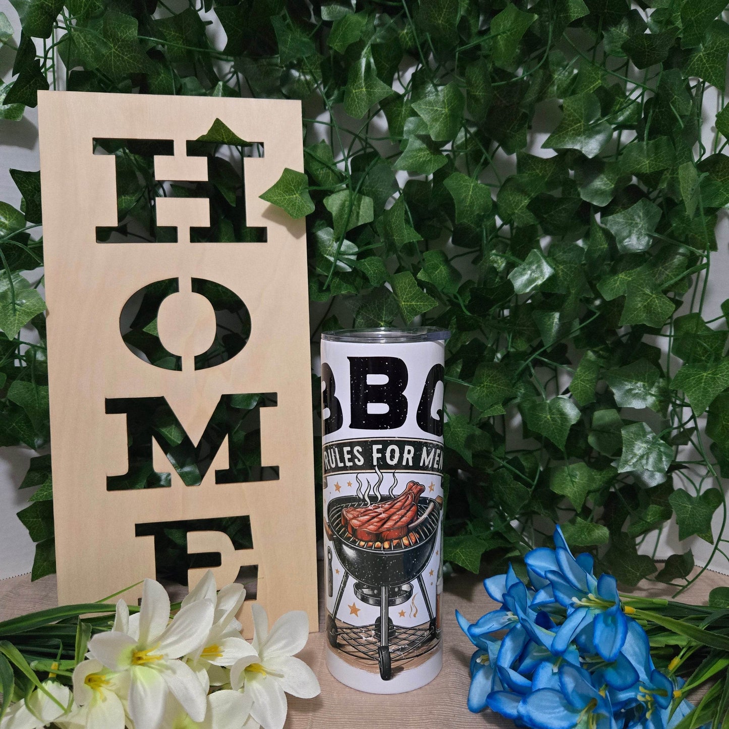 BBQ Rules For Men Tumbler