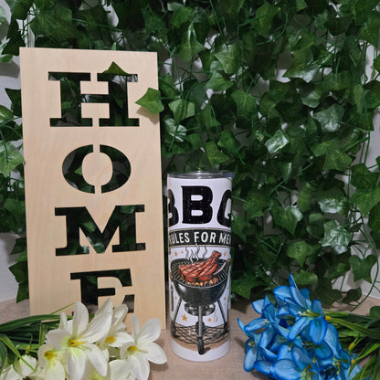 BBQ Rules For Men Tumbler