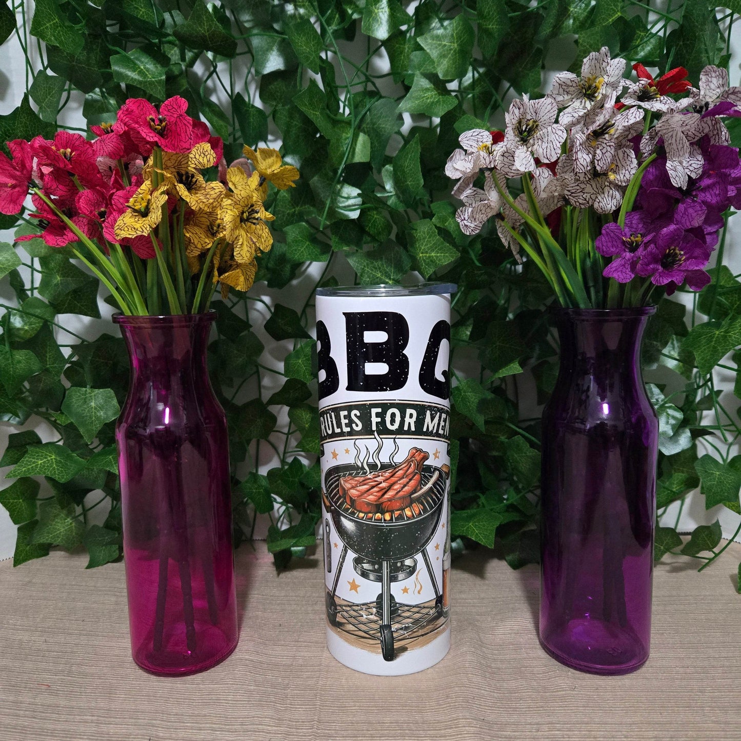 BBQ Rules For Men Tumbler