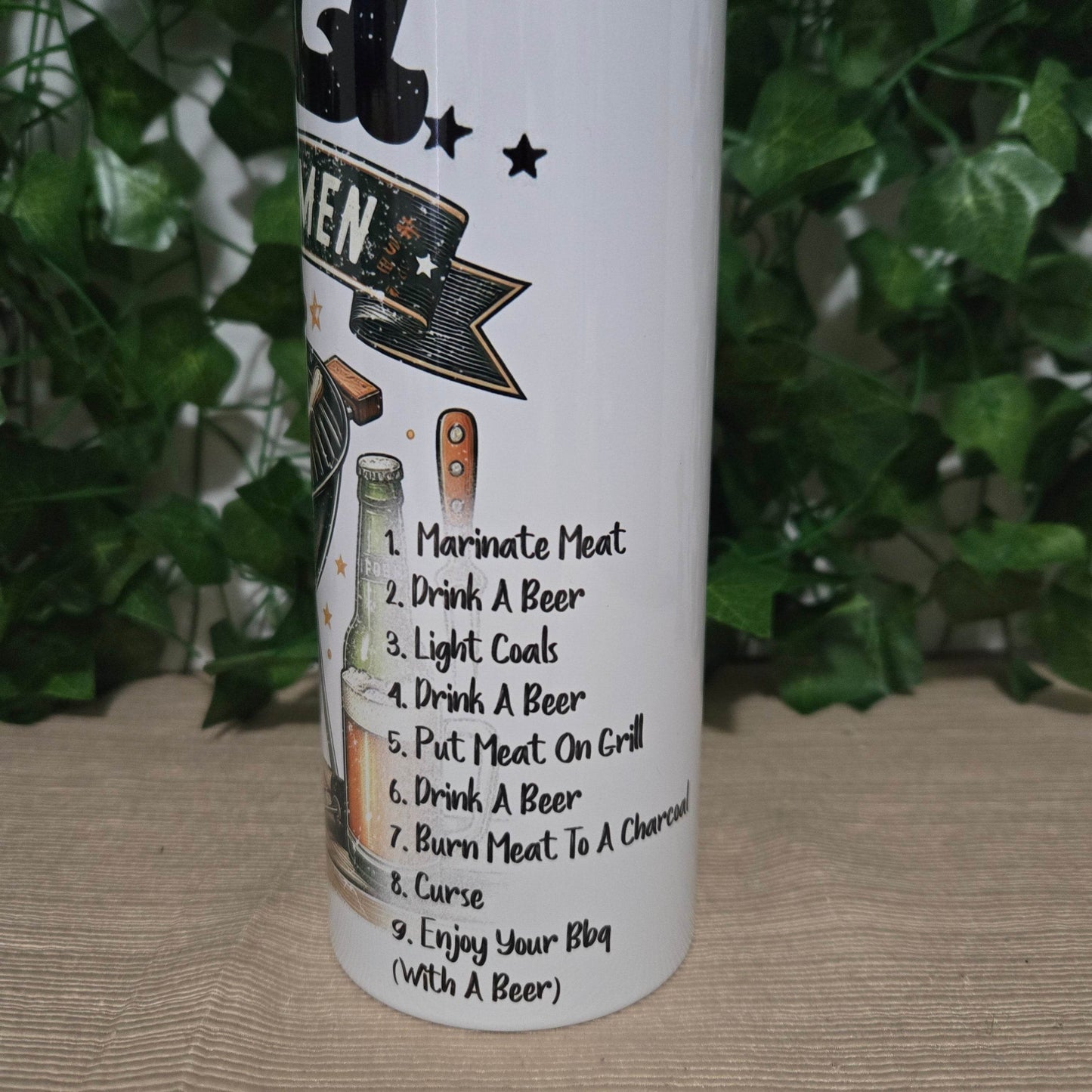 BBQ Rules For Men Tumbler