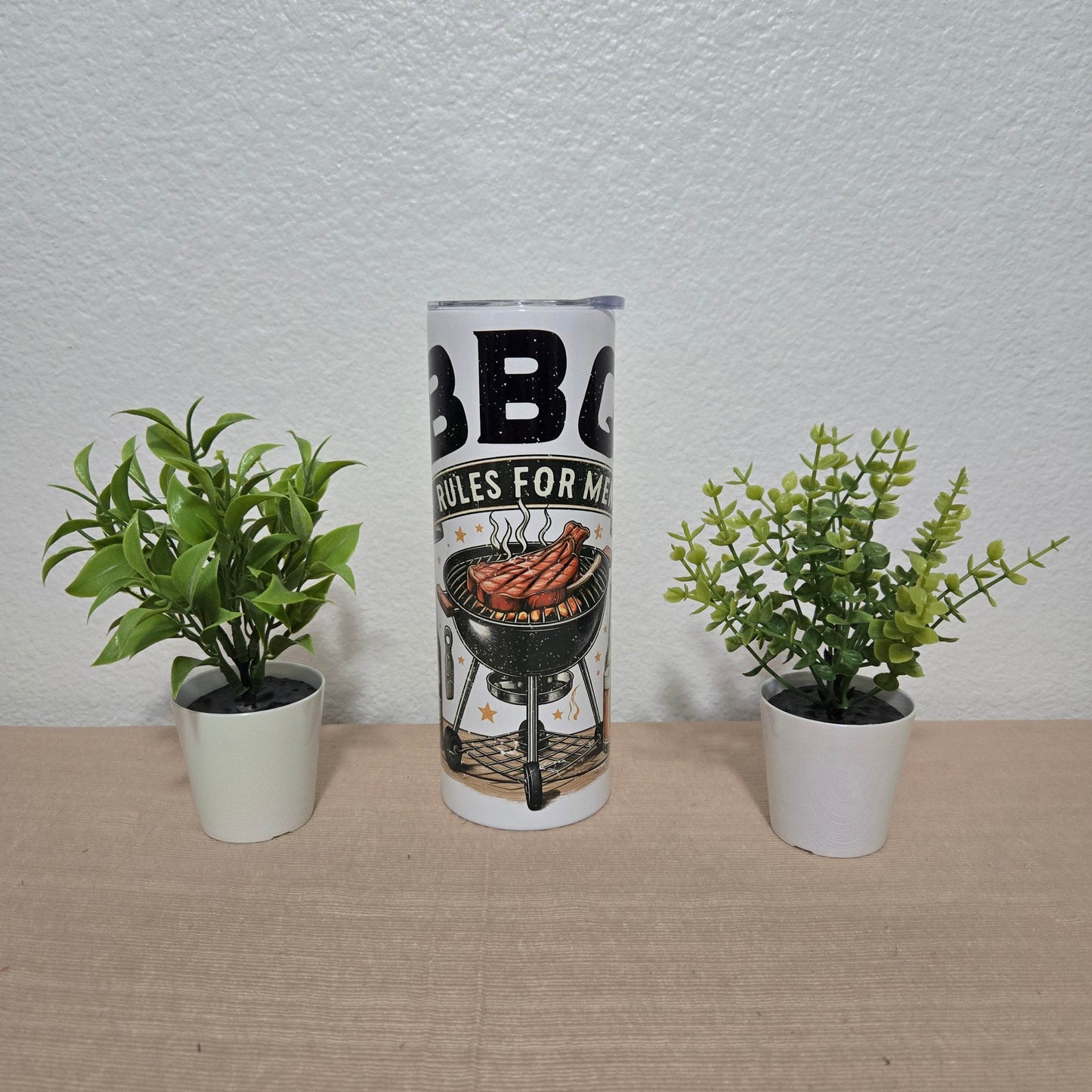 BBQ Rules For Men Tumbler