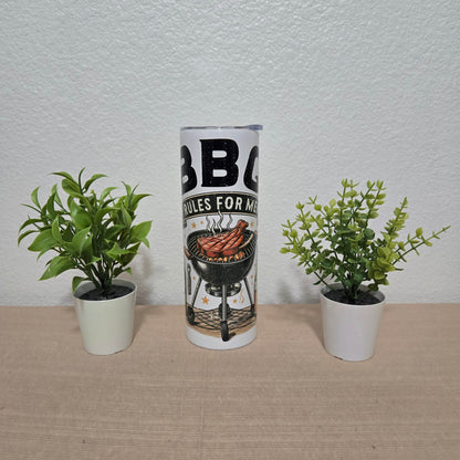 BBQ Rules For Men Tumbler
