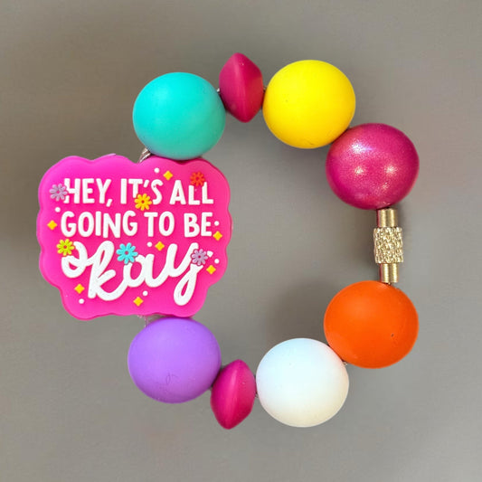 Hey, it’s Okay! Handle Bracelet - Tumbler Handle Charm