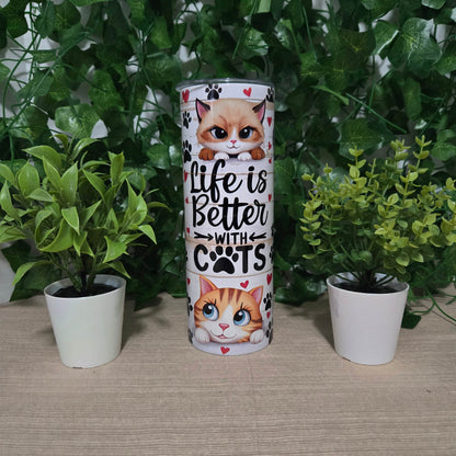 Life is Better with Cats Tumbler